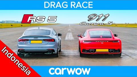 Audi RS5 vs Porsche 911: DRAG RACE *amat sangat tipis*